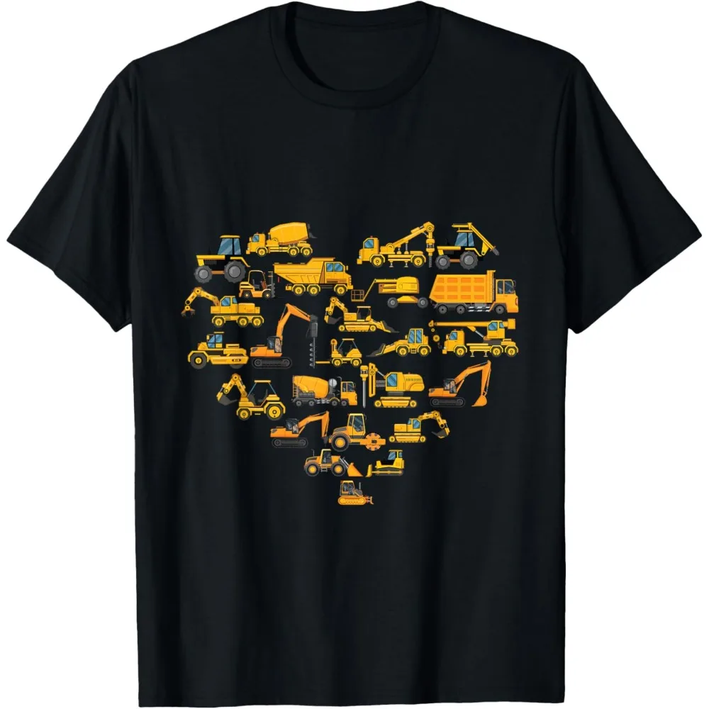 Types of Construction Excavator Bulldozer Truck Crane Men T-Shirt Summer Building Blocks Breathable Shirt Common Design Tops
Types of Construction Excavator Bulldozer Truck Crane Men T-Shirt Summer Building Blocks Breathable Shirt Common Design Tops