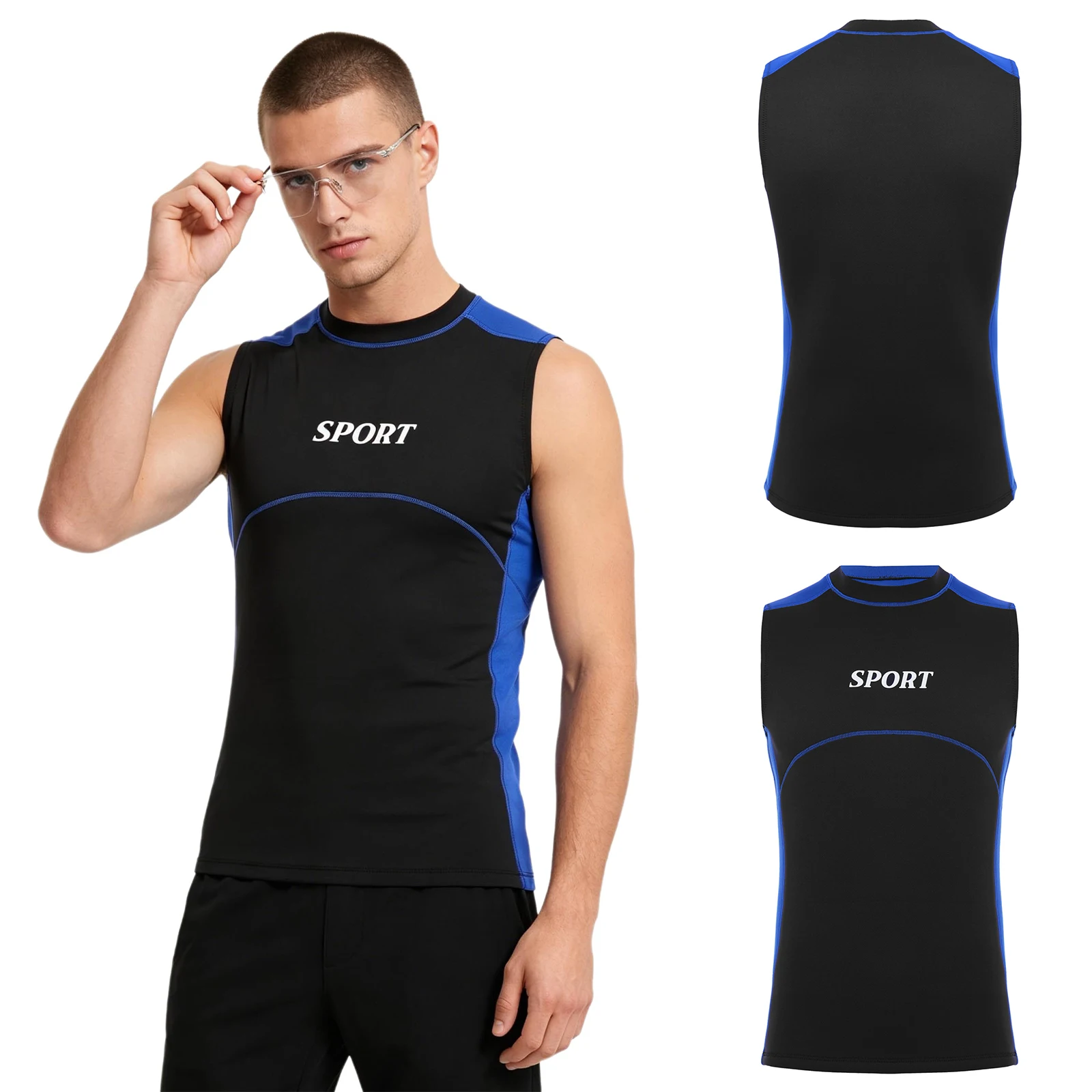 Men Sleeveless Wetsuit Vest Pullover Quick Dry Stretchy Breathable for Diving Surfing Snorkeling Paddleboarding Kayaking Summer
Men Sleeveless Wetsuit Vest Pullover Quick Dry Stretchy Breathable for Diving Surfing Snorkeling Paddleboarding Kayaking Summer