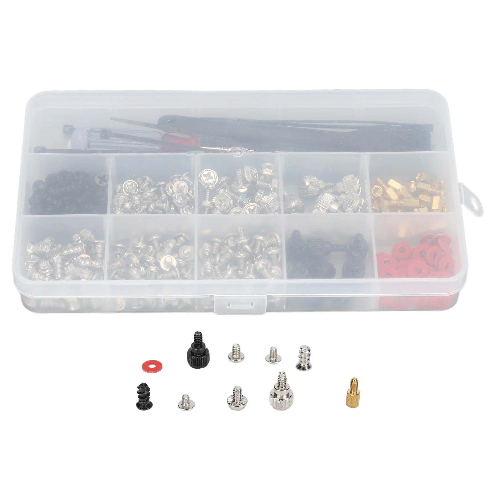 362Pcs Computer Screw Set Cable Tie Screwdriver Washer Cleaning Brush Maintenance Kit
362Pcs Computer Screw Set Cable Tie Screwdriver Washer Cleaning Brush Maintenance Kit