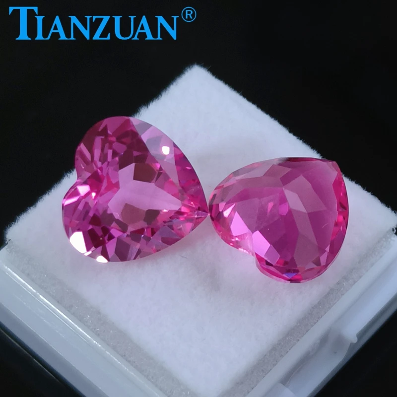2# Pink Color Heart shape natural cut Artificial Ruby Corundum Stone clear loose stone jewelry making
2# Pink Color Heart shape natural cut Artificial Ruby Corundum Stone clear loose stone jewelry making