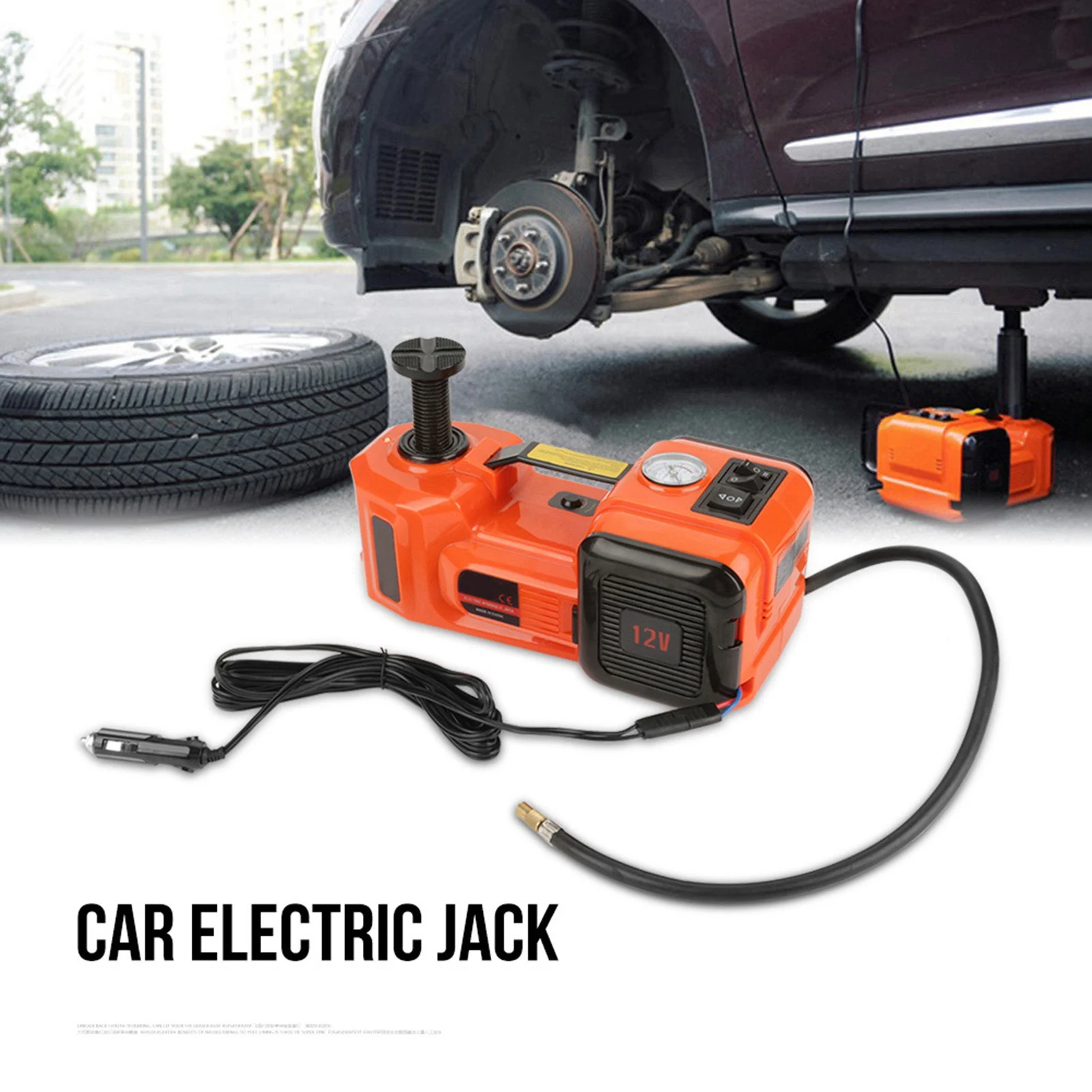 12V 5T Illumination Inflating 3 Function Electric Hydraulic Jack Wrench & Air Compressor Auto Electric Jack Auto Jack
12V 5T Illumination Inflating 3 Function Electric Hydraulic Jack Wrench & Air Compressor Auto Electric Jack Auto Jack