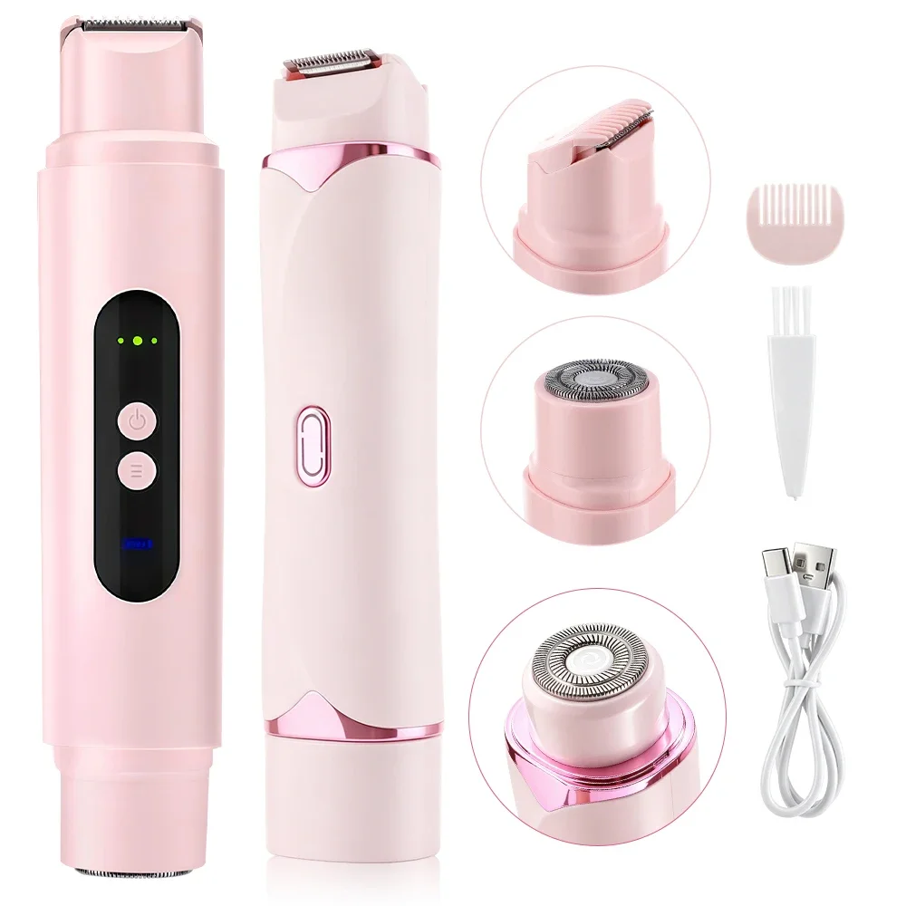 Protable 2 IN 1 Lady Electric Shaver Double Head Dual Purpose USB Rechargeable Electric Razor & Hair Trimmer For Women Summer
Protable 2 IN 1 Lady Electric Shaver Double Head Dual Purpose USB Rechargeable Electric Razor & Hair Trimmer For Women Summer