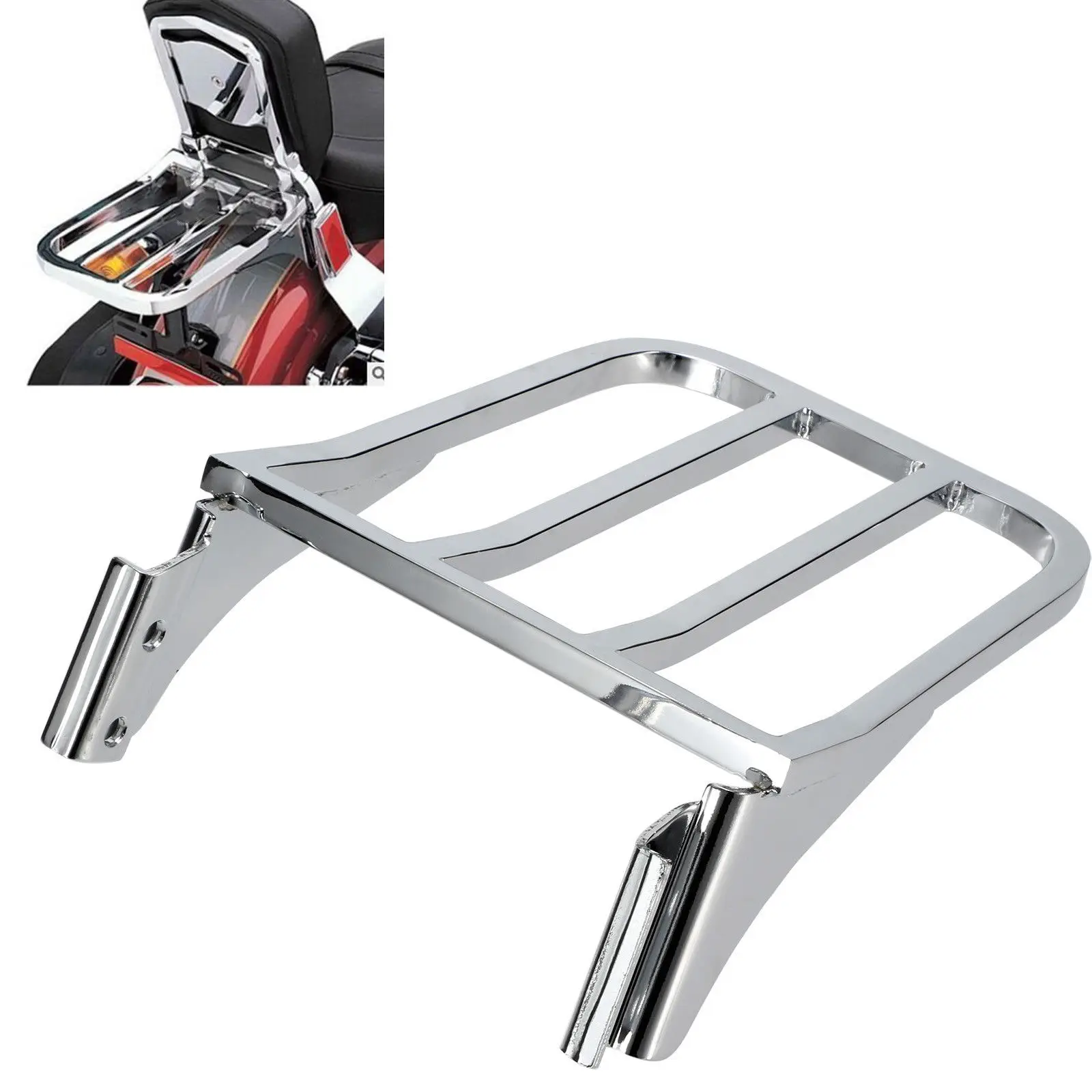 For Harley Sportster XL 04-17 Dyna 06-17 Softail 84-05 FLST FLSTC LSTSC 2006-2017 Chrome Rear Sissy Bar Backrest Luggage Rack
For Harley Sportster XL 04-17 Dyna 06-17 Softail 84-05 FLST FLSTC LSTSC 2006-2017 Chrome Rear Sissy Bar Backrest Luggage Rack