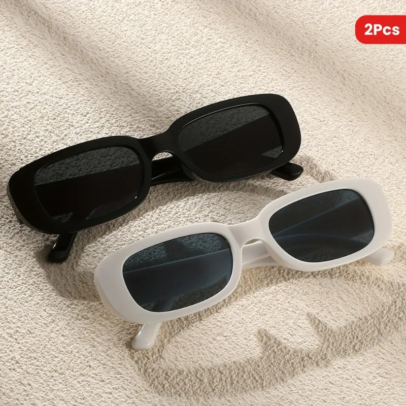2pcs small square fashionable glasses for women and men, anti glare sun visors, party club, beach
2pcs small square fashionable glasses for women and men, anti glare sun visors, party club, beach