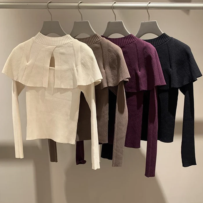 Sweet Pure Color Lace Trim Shoulder Knit Sweater New Arrival Early Autumn Commute Style Long Sleeve round Neck Sweater
Sweet Pure Color Lace Trim Shoulder Knit Sweater New Arrival Early Autumn Commute Style Long Sleeve round Neck Sweater