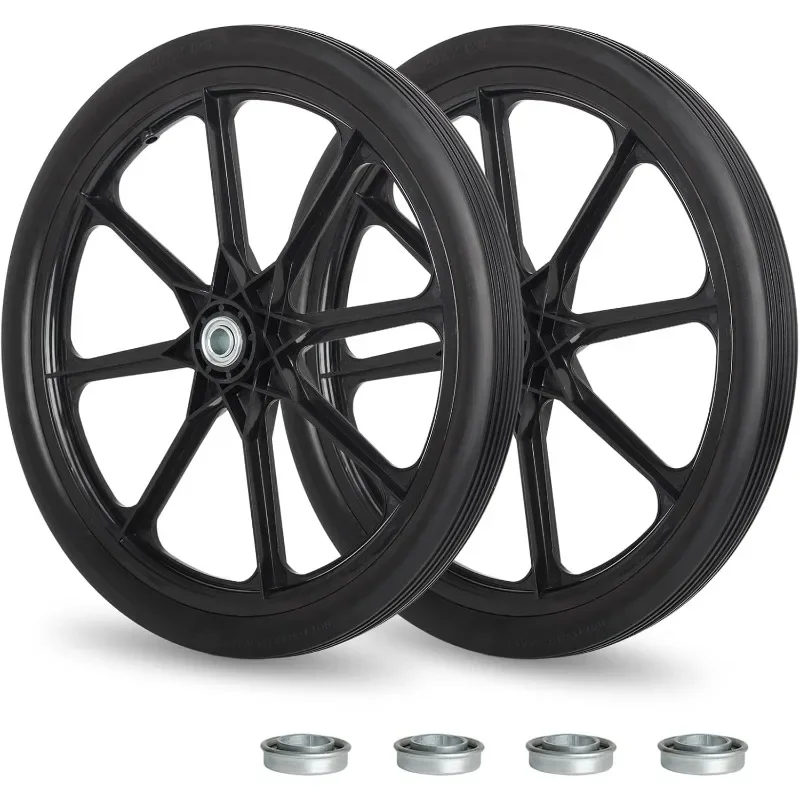 20" Flat Free Tire and Wheel, with 3/4" & 5/8" Bearing, 2.45" Centered Hub, Replacement Wheel For Rubbermaid Wheelbarrow,
20" Flat Free Tire and Wheel, with 3/4" & 5/8" Bearing, 2.45" Centered Hub, Replacement Wheel For Rubbermaid Wheelbarrow,