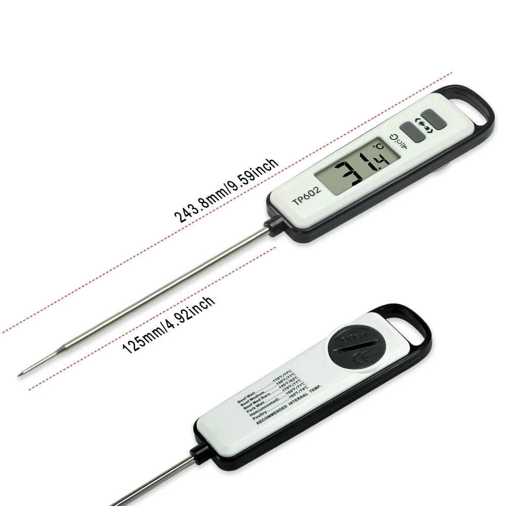 ABKJ-TP602 Meat Thermometer Kitchen Digital Cooking Food Water Milk Probe Electronic BBQ Household Temperature Detector Tool
ABKJ-TP602 Meat Thermometer Kitchen Digital Cooking Food Water Milk Probe Electronic BBQ Household Temperature Detector Tool
