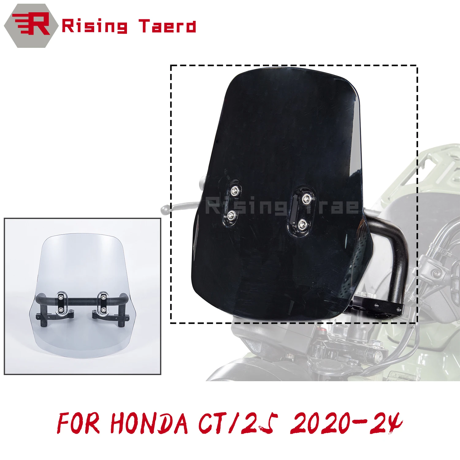 Motorcycle Windshield Set Front Wind Screen Airflow Deflectors For Honda Hunter Cub 125 CT125 Trail125 2020 2021 2022 2023 2024
Motorcycle Windshield Set Front Wind Screen Airflow Deflectors For Honda Hunter Cub 125 CT125 Trail125 2020 2021 2022 2023 2024
