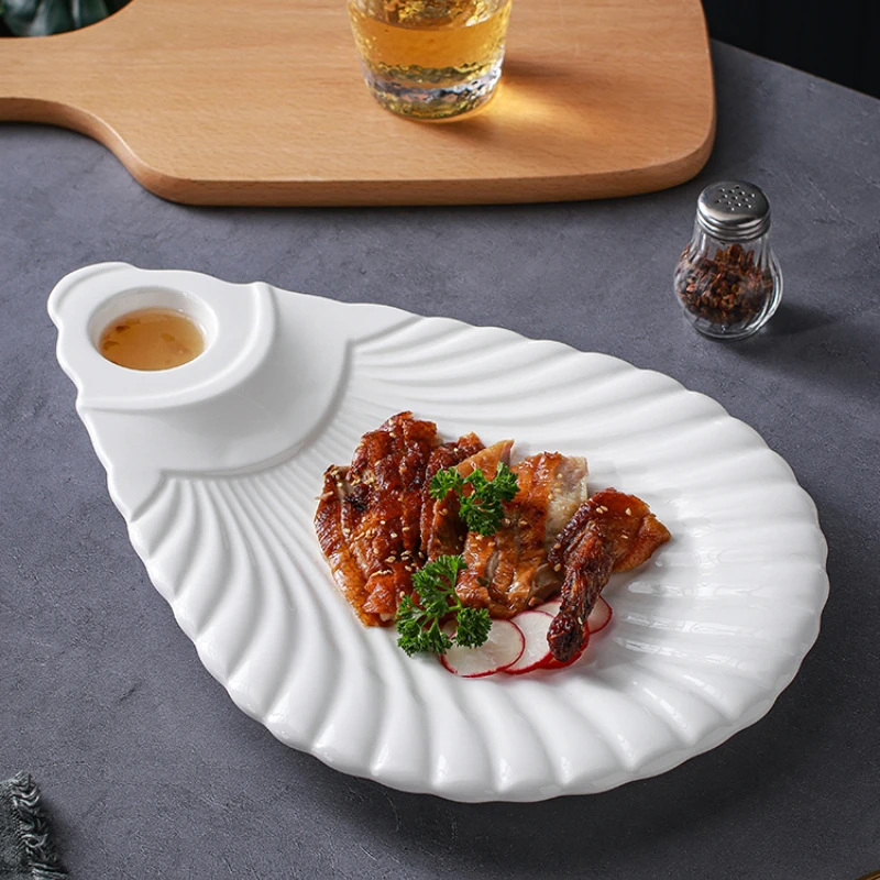 Pure White Special-shaped Ceramic Restaurant Hotel Cold Dishes Sushi Fruit Salad Kitchen Snack Plate Tableware
Pure White Special-shaped Ceramic Restaurant Hotel Cold Dishes Sushi Fruit Salad Kitchen Snack Plate Tableware