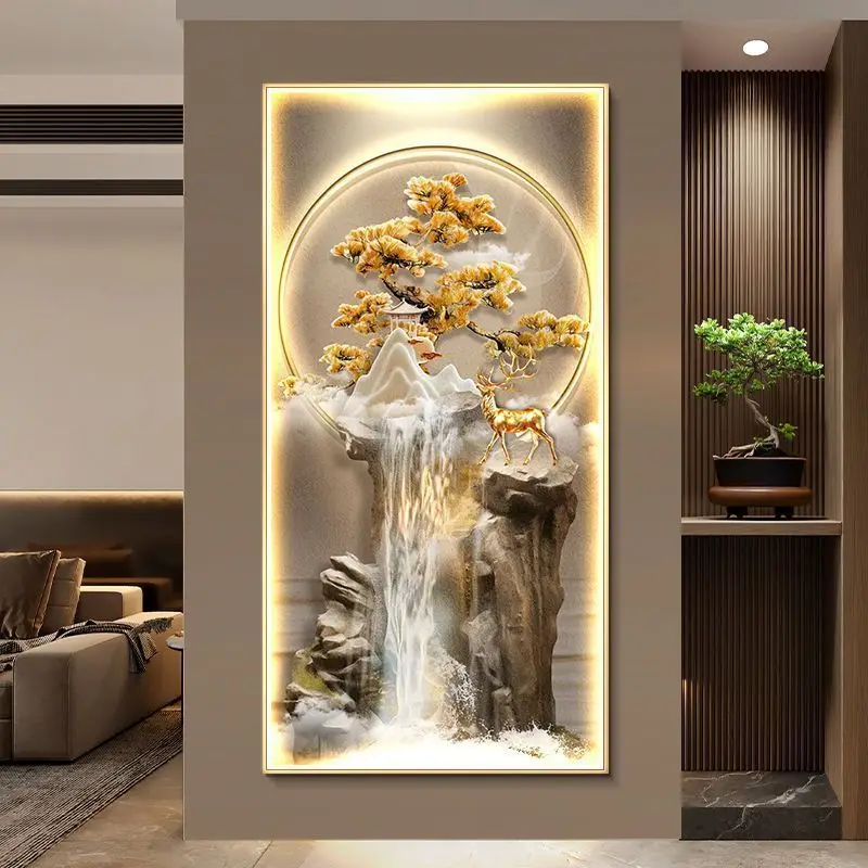Modern Style Crystal Porcelain Painting Lamp Corridor Foyer Living Room Home Decoration Items Abstrsct Art Hanging Lit Mural
Modern Style Crystal Porcelain Painting Lamp Corridor Foyer Living Room Home Decoration Items Abstrsct Art Hanging Lit Mural