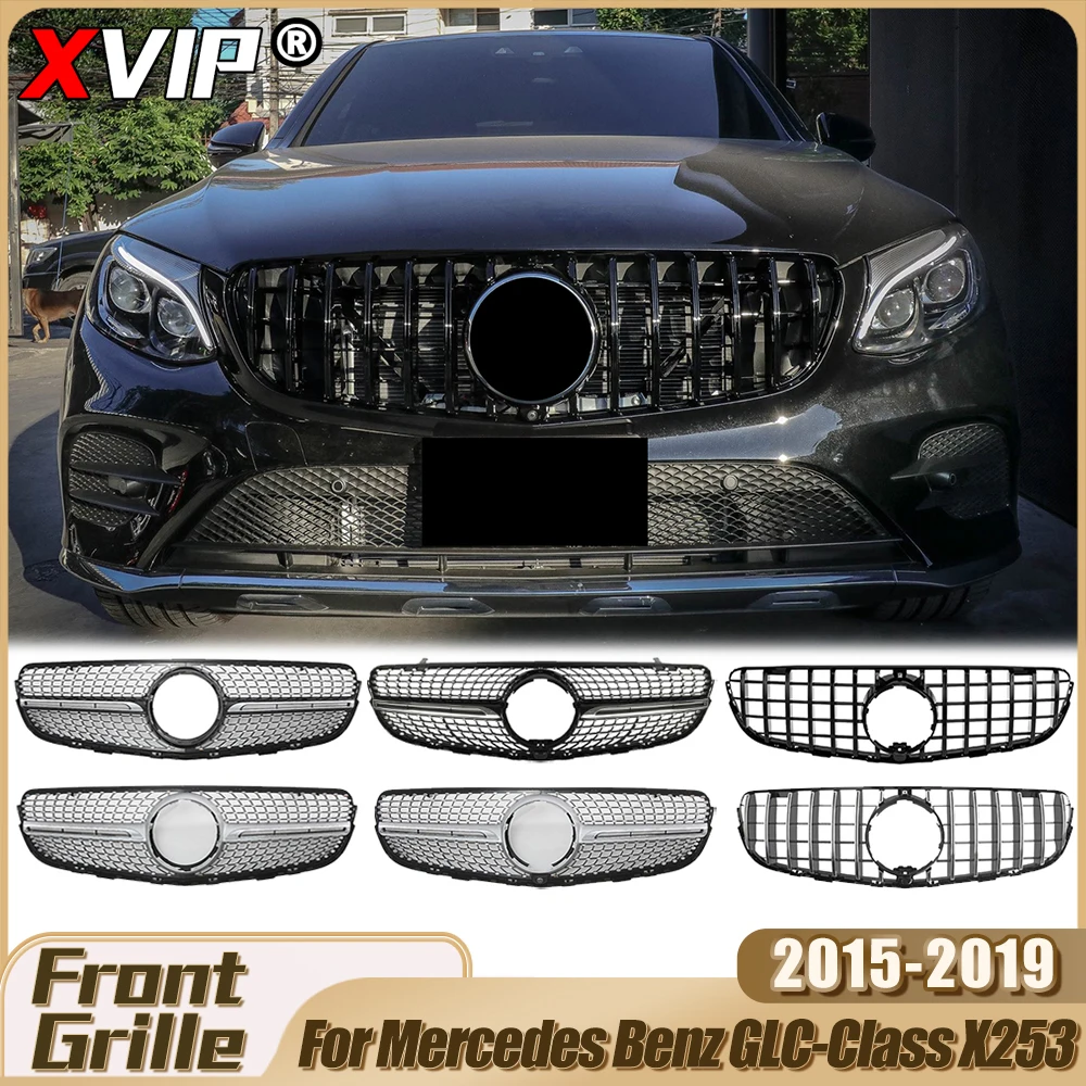 XVIP для Mercedes Benz GLC-Class X253 GLC350 15-19 гоночная решетка в стиле бриллиантов GTR стиль бампер гриль внешнее украшение автомобиля
XVIP для Mercedes Benz GLC-Class X253 GLC350 15-19 гоночная решетка в стиле бриллиантов GTR стиль бампер гриль внешнее украшение автомобиля