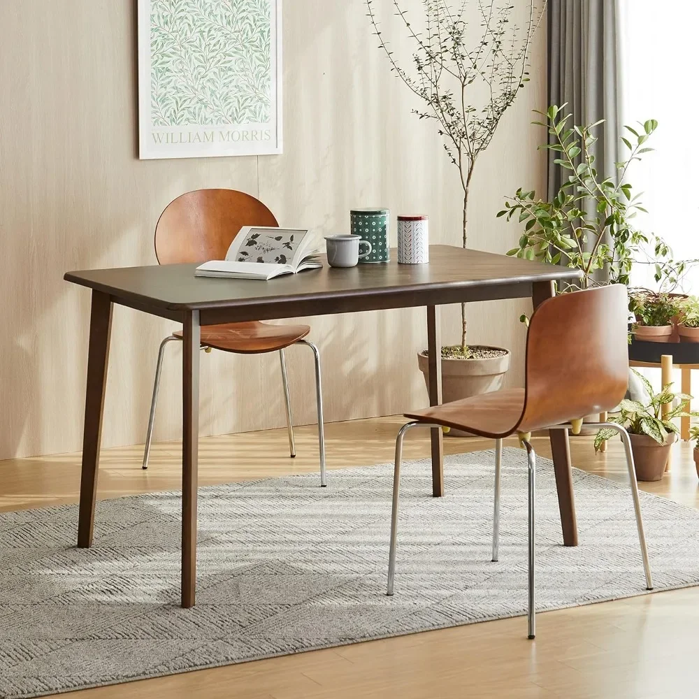 Canberra 47.2" Rectangular Wooden Dining Table/Mid Century Modern Malaysian Oak Kitchen Table (Walnut) Table Only
Canberra 47.2" Rectangular Wooden Dining Table/Mid Century Modern Malaysian Oak Kitchen Table (Walnut) Table Only