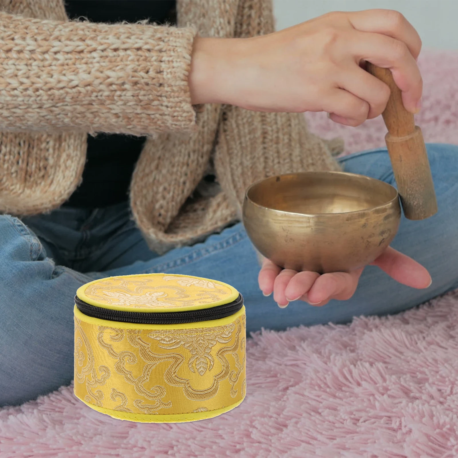 Buddha Sound Bowl Storage Box Singing Holder Meditation Case Chanting Bag Gift Accessories Sounds
Buddha Sound Bowl Storage Box Singing Holder Meditation Case Chanting Bag Gift Accessories Sounds