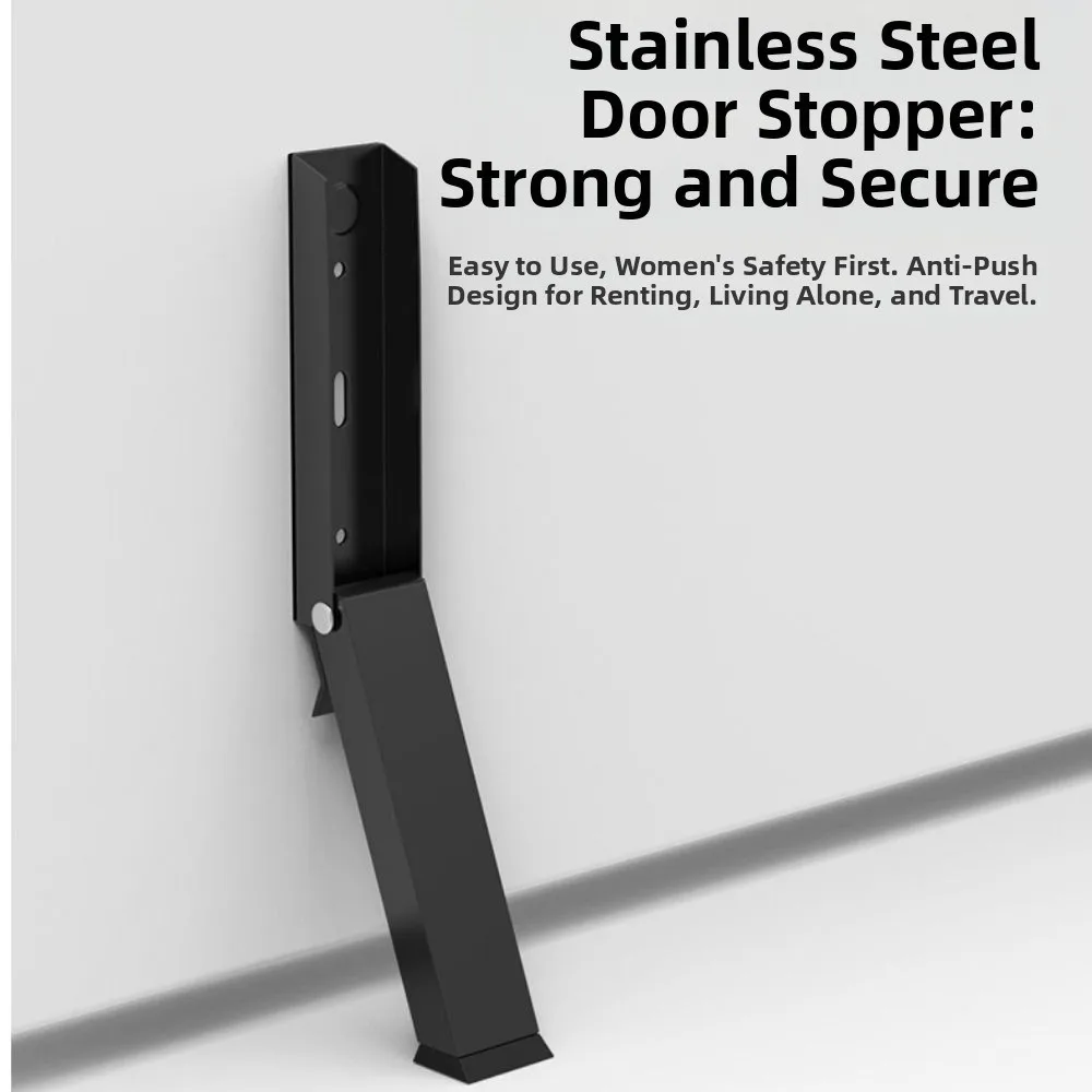 Дверной стопор из нержавеющей стали, ветрозащитный держатель для предотвращения столкновений, сверхмощный складной дверной позиционер
Дверной стопор из нержавеющей стали, ветрозащитный держатель для предотвращения столкновений, сверхмощный складной дверной позиционер