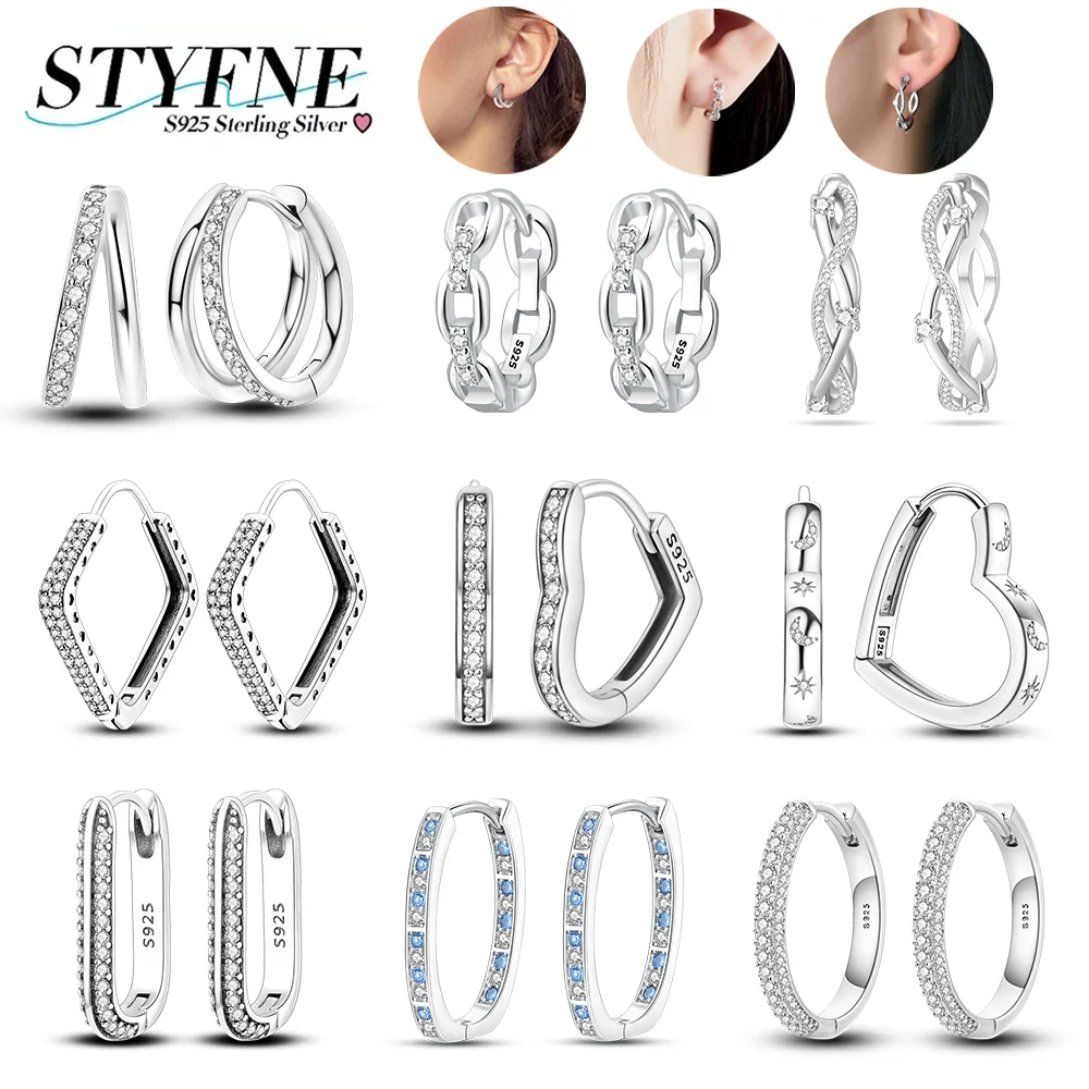 Earrings Woman 925 Silver Sparkling Cross Set Zircon Pave Love Star Earrings for Women Engagement Birthday Fine Jewelry Gift
Earrings Woman 925 Silver Sparkling Cross Set Zircon Pave Love Star Earrings for Women Engagement Birthday Fine Jewelry Gift