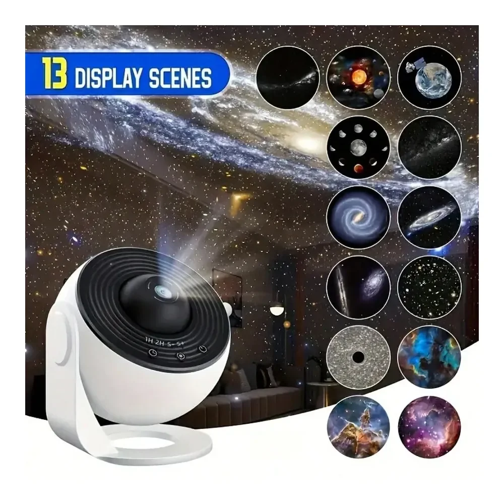 Galaxy Projector, 13 In 1 Planetarium Star Projector Realistic Starry Sky Night Light With Solar System ConstellationMoon For B
Galaxy Projector, 13 In 1 Planetarium Star Projector Realistic Starry Sky Night Light With Solar System ConstellationMoon For B