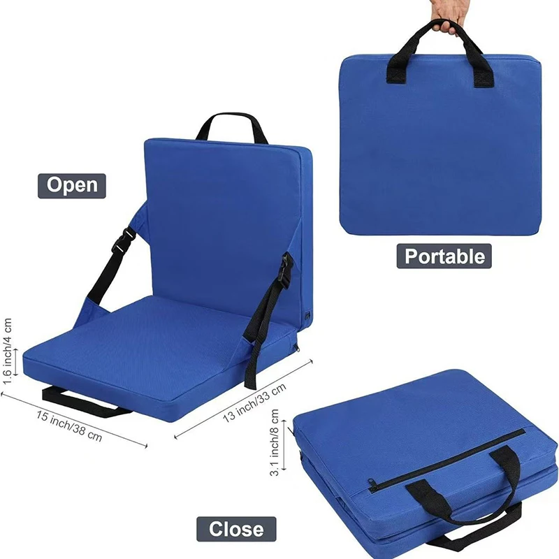 Outdoor Portable Folding Seat Cushion Multi-functional Stadium Seat Portable Chair Lightweight Soft Cushion Backrest Integrated
Outdoor Portable Folding Seat Cushion Multi-functional Stadium Seat Portable Chair Lightweight Soft Cushion Backrest Integrated