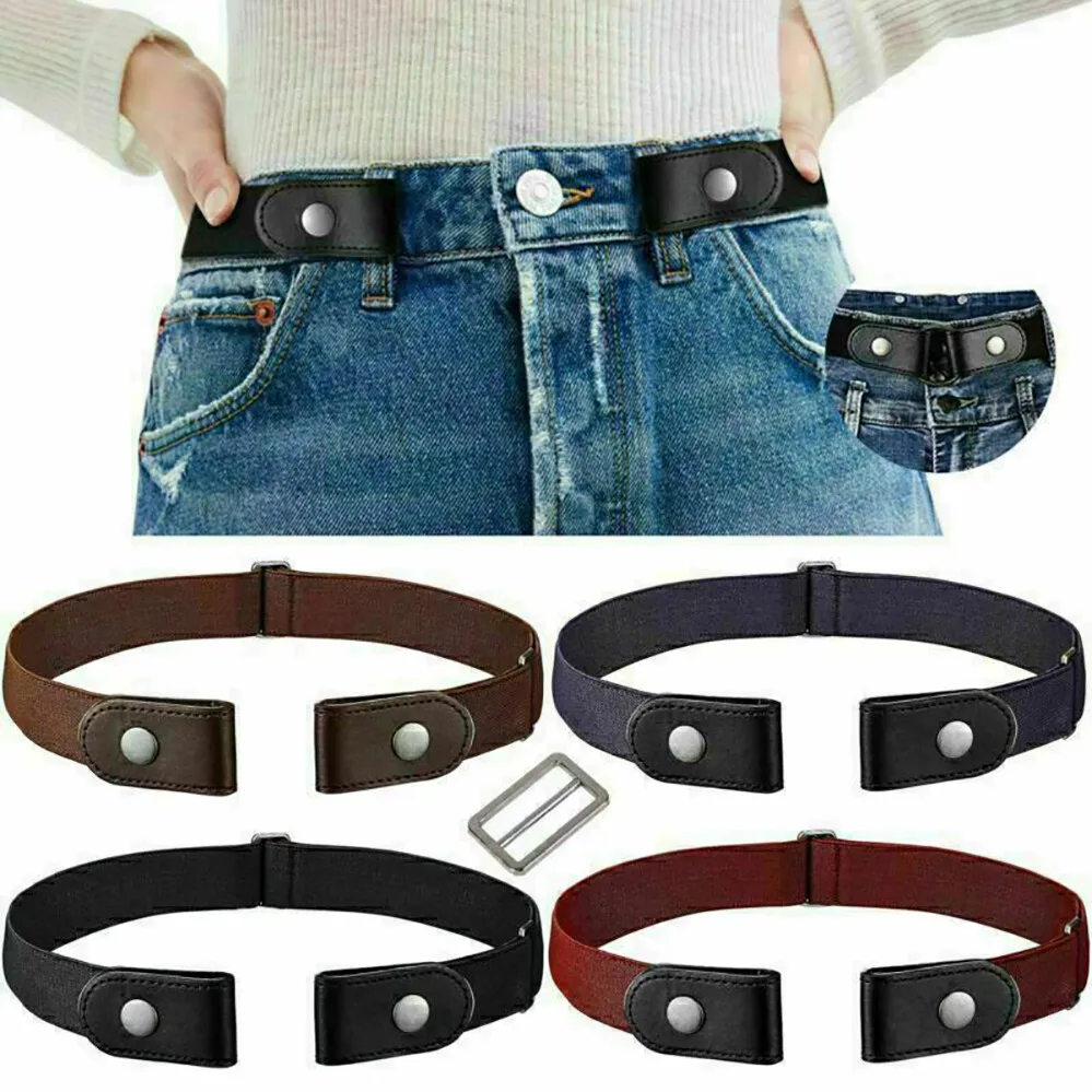 No Bulge Hassle Elastic Jeans Buckle-free Men Women Invisible Waist Belt
No Bulge Hassle Elastic Jeans Buckle-free Men Women Invisible Waist Belt