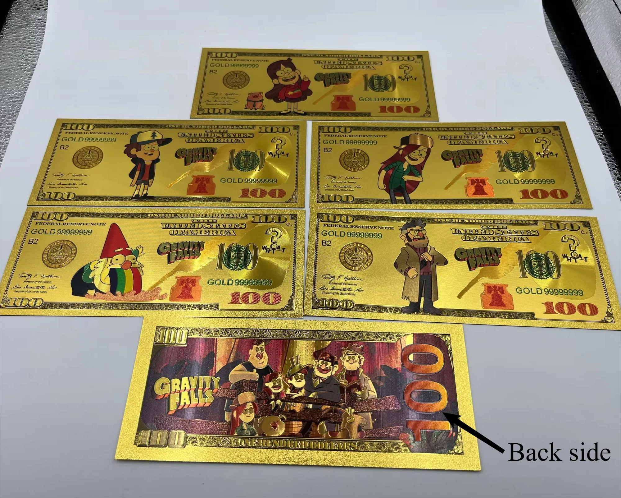 Disney Commemorative banknote Gravity Falls Personality Gold money Anime cards cartoon tickets Decoration Birthday Gifts miniso
Disney Commemorative banknote Gravity Falls Personality Gold money Anime cards cartoon tickets Decoration Birthday Gifts miniso