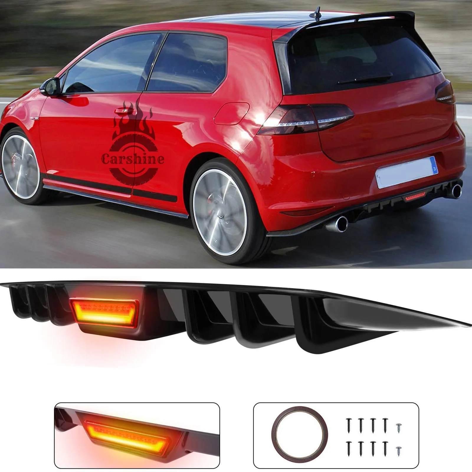 For Volkswagen Golf Black Rear Bumper Diffuser Lip Shark Fins Splitter Spoiler
For Volkswagen Golf Black Rear Bumper Diffuser Lip Shark Fins Splitter Spoiler