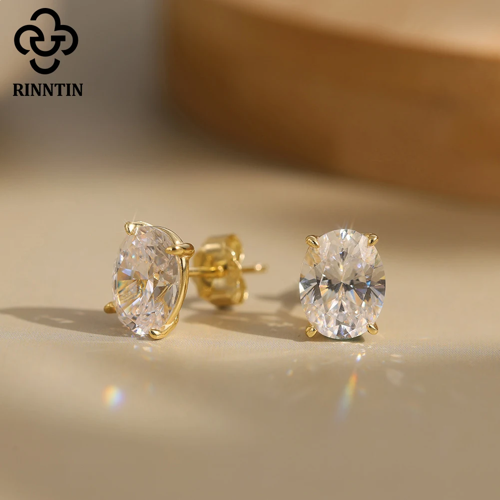 Женские серьги-гвоздики с бриллиантами Rinntin 0,5-3 карата, оригинальные серьги из стерлингового серебра 925 пробы, простые серьги с муассанитом SMOE02 
Женские серьги-гвоздики с бриллиантами Rinntin 0,5-3 карата, оригинальные серьги из стерлингового серебра 925 пробы, простые серьги с муассанитом SMOE02