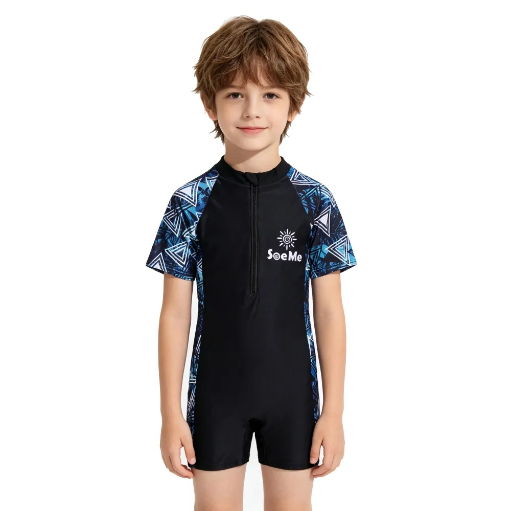 Kids One Piece Swimsuit Color Block Striped Zipper Rash Guard Quick Dry Swimwear for Boys Girls Training Bathing Suit
Kids One Piece Swimsuit Color Block Striped Zipper Rash Guard Quick Dry Swimwear for Boys Girls Training Bathing Suit