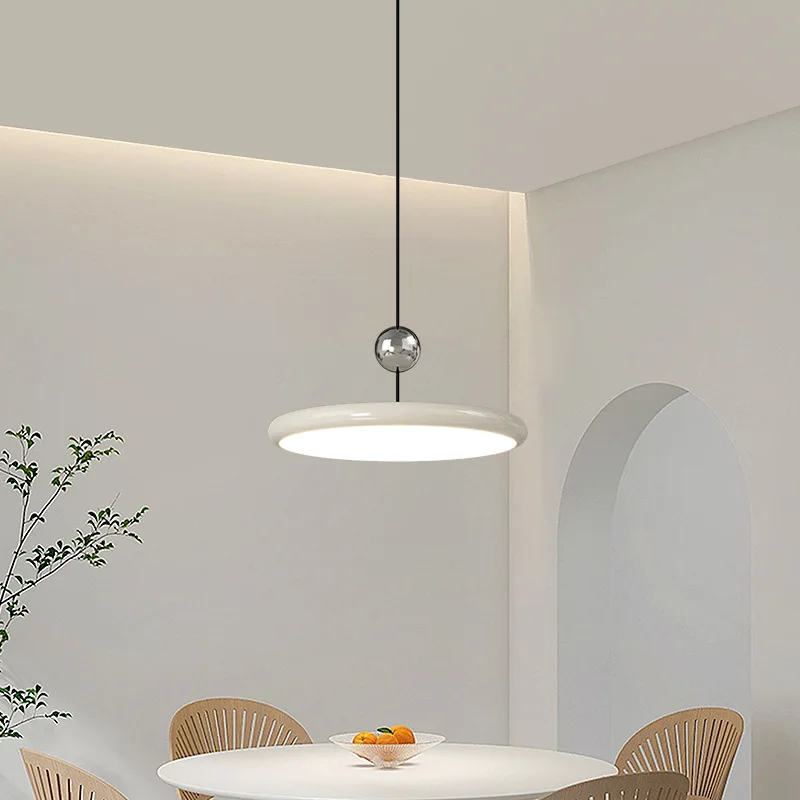 Modern simple cream wind flying saucer dining table chandelier bedroom study three bar cafe main light
Modern simple cream wind flying saucer dining table chandelier bedroom study three bar cafe main light
