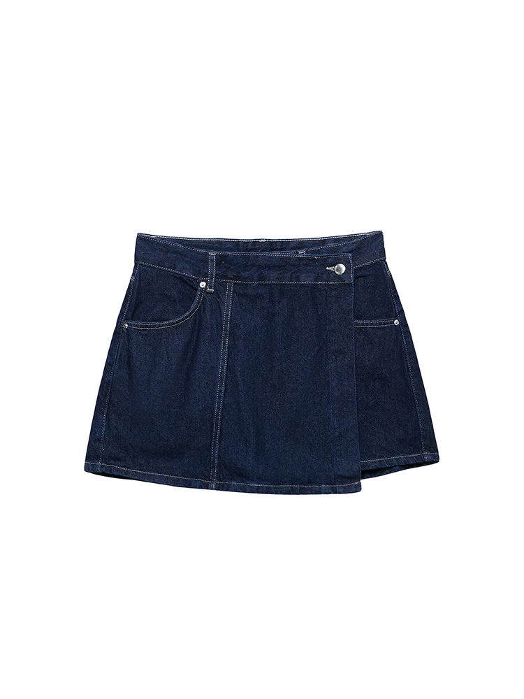 KUCLUT Women Fashion Denim Navy Blue Front Zipper Mini Skirts Shorts Vintage High Waist Female Chic Lady Shorts
KUCLUT Women Fashion Denim Navy Blue Front Zipper Mini Skirts Shorts Vintage High Waist Female Chic Lady Shorts