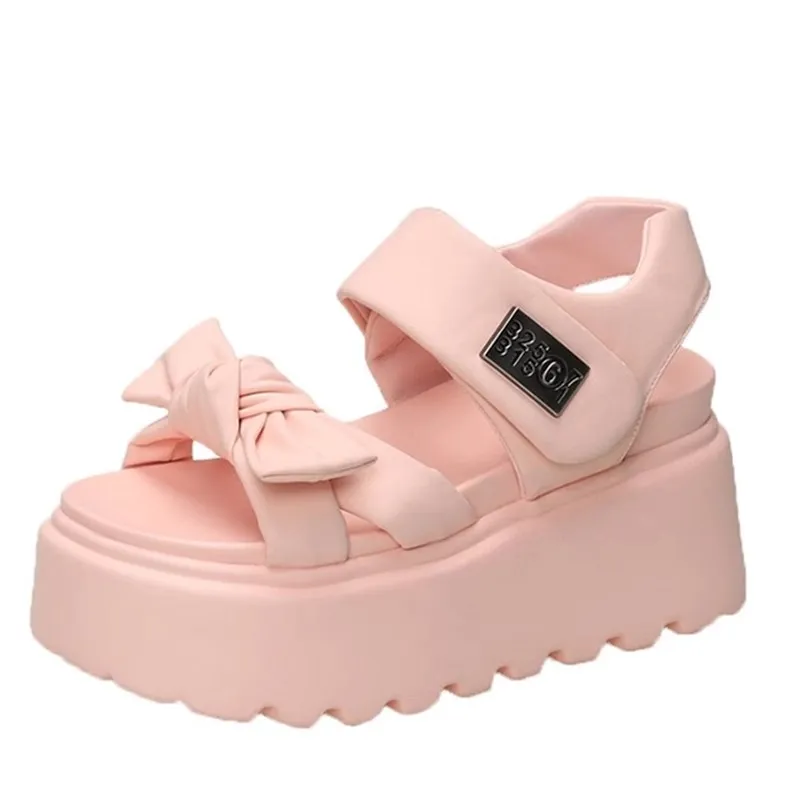 High Platform Sandals Women 2025 Summer Breathable 8CM High Heels Ladies Leather Sneakers Wedges Chunky Slippers Sandalias Mujer
High Platform Sandals Women 2025 Summer Breathable 8CM High Heels Ladies Leather Sneakers Wedges Chunky Slippers Sandalias Mujer