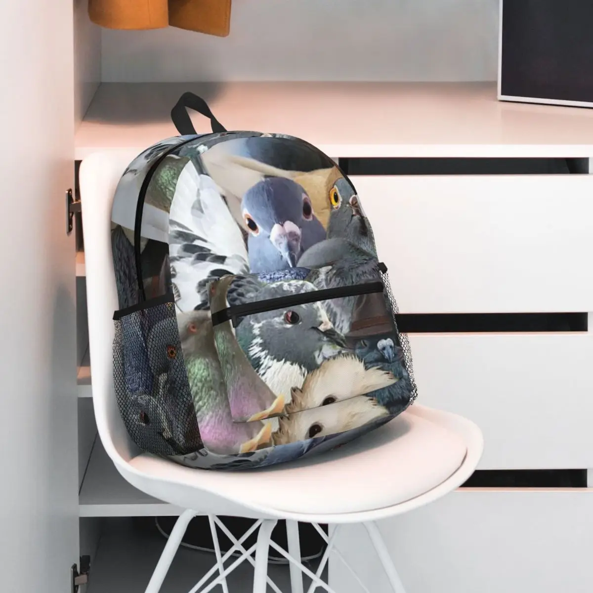 Pigeons Pigeon Breeding Fanciers Backpack Student BookBag Kids School Bag Computer Shoulder Bags for Men Women
Pigeons Pigeon Breeding Fanciers Backpack Student BookBag Kids School Bag Computer Shoulder Bags for Men Women