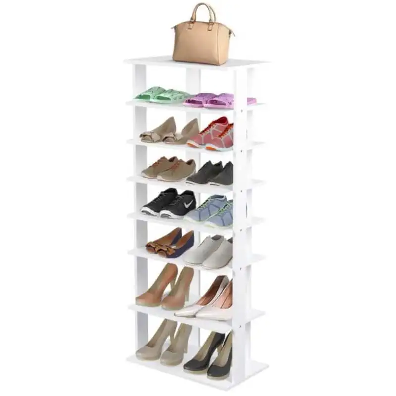7 Tiers Vertical Shoe Rack for Front Door-White
7 Tiers Vertical Shoe Rack for Front Door-White