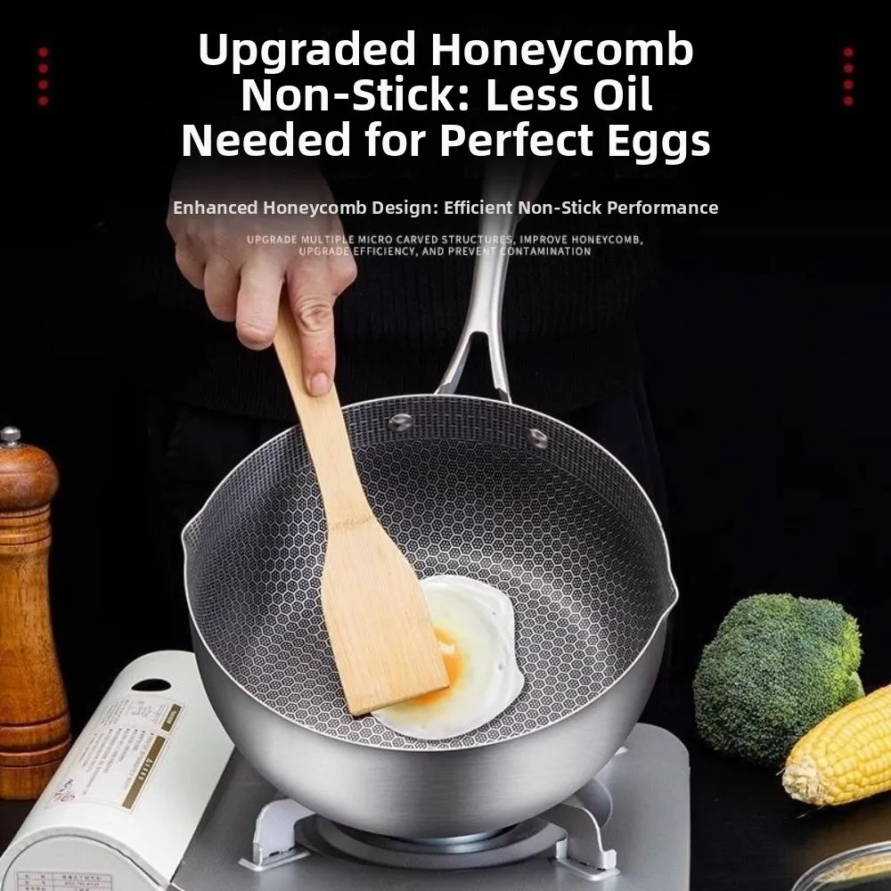 Kitchen Utensils Japanese Style Fryer Pan Stainless Steel Versatile Milk Pot Silver with Lid Saucepan Stew Sauce Chicken
Kitchen Utensils Japanese Style Fryer Pan Stainless Steel Versatile Milk Pot Silver with Lid Saucepan Stew Sauce Chicken