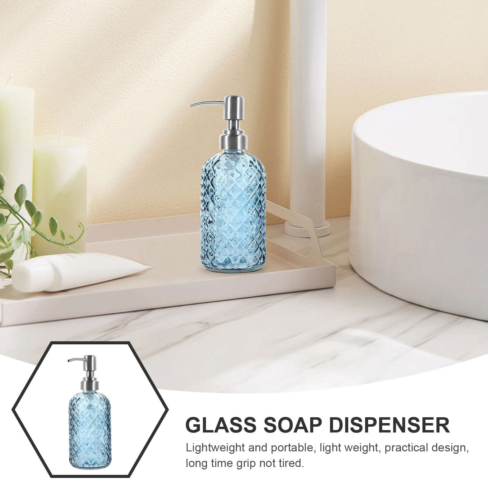 Lotion Containers Bottle Pump Dispenser Soap Dispensing Bottles Refillable Shampoo Glass with Hand
Lotion Containers Bottle Pump Dispenser Soap Dispensing Bottles Refillable Shampoo Glass with Hand