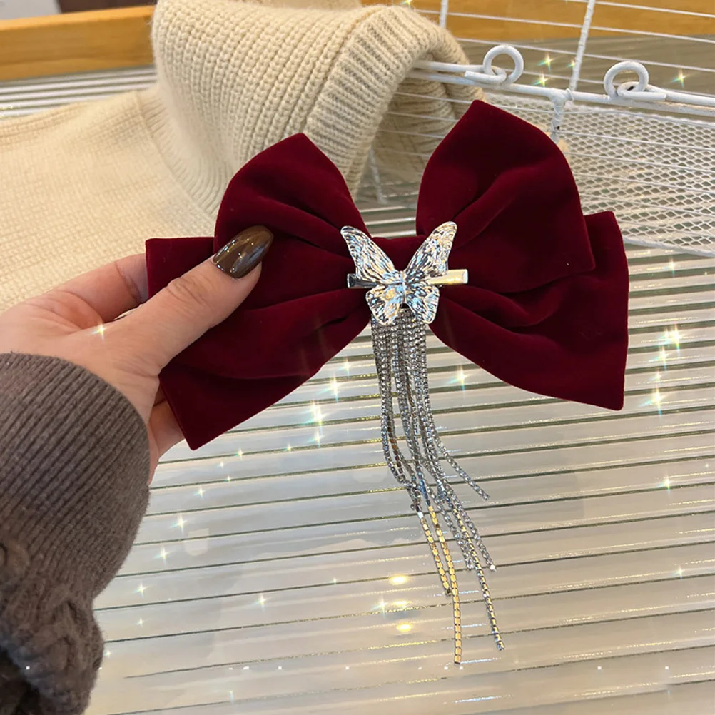 Rhinestone Bow Hairpin Clips Bowknot Barrettes Hair Accessories Wedding Party Use Fits All Hair Types
Rhinestone Bow Hairpin Clips Bowknot Barrettes Hair Accessories Wedding Party Use Fits All Hair Types