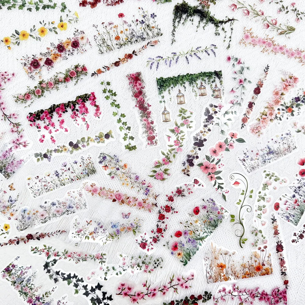 60pcs Flower Hand Account Lace Transparent PET Stickers Decals For Phone Laptop Notebook Suitcase Guitar DIY Aesthetic Stickers
60pcs Flower Hand Account Lace Transparent PET Stickers Decals For Phone Laptop Notebook Suitcase Guitar DIY Aesthetic Stickers