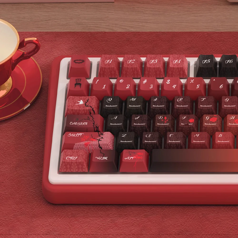 Grotesque Bride Original Personality Girl Theme Keycaps Original Height Keyboard Caps Full Set
Grotesque Bride Original Personality Girl Theme Keycaps Original Height Keyboard Caps Full Set