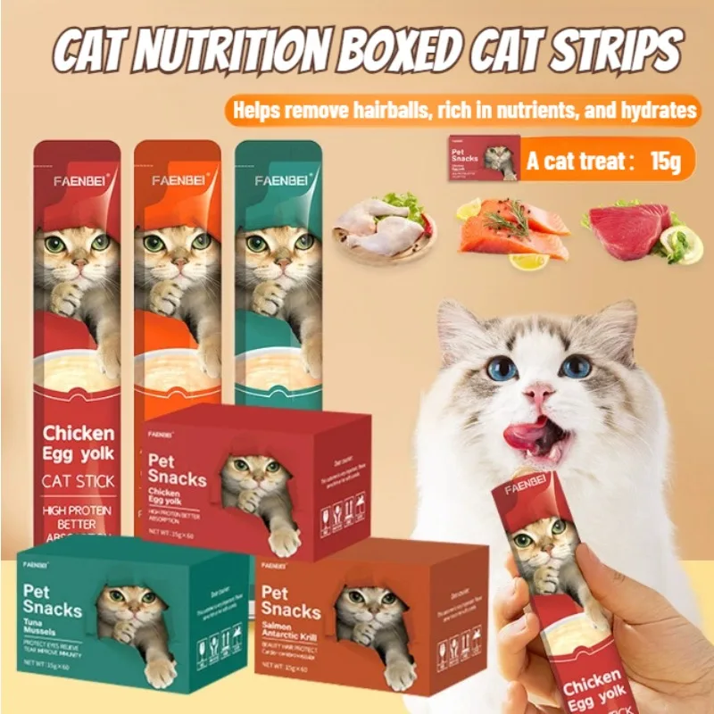 10PCS Cat snacks, cat treats in the form of strips. Tuna and chicken cat snacks. Pet snacks for cats to gain weight, universal.
10PCS Cat snacks, cat treats in the form of strips. Tuna and chicken cat snacks. Pet snacks for cats to gain weight, universal.