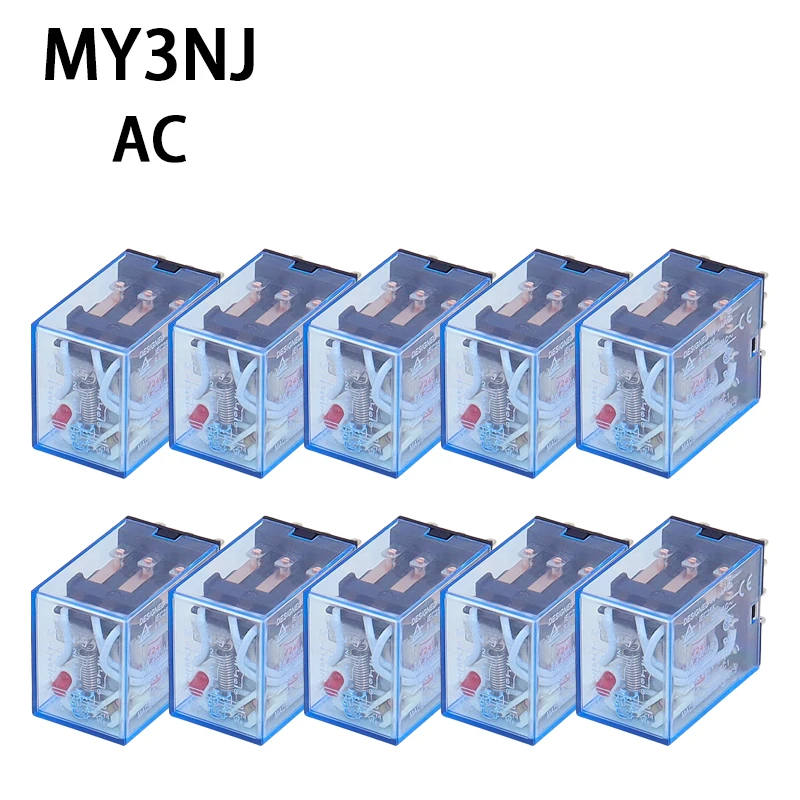 10PCS MY3NJ HH53P Micro Mini Relay MY3 11-Pin DC12V/DC24V/DC110V/DC220V Coil General Purpose Intermediate Electromagnetic DPDT
10PCS MY3NJ HH53P Micro Mini Relay MY3 11-Pin DC12V/DC24V/DC110V/DC220V Coil General Purpose Intermediate Electromagnetic DPDT