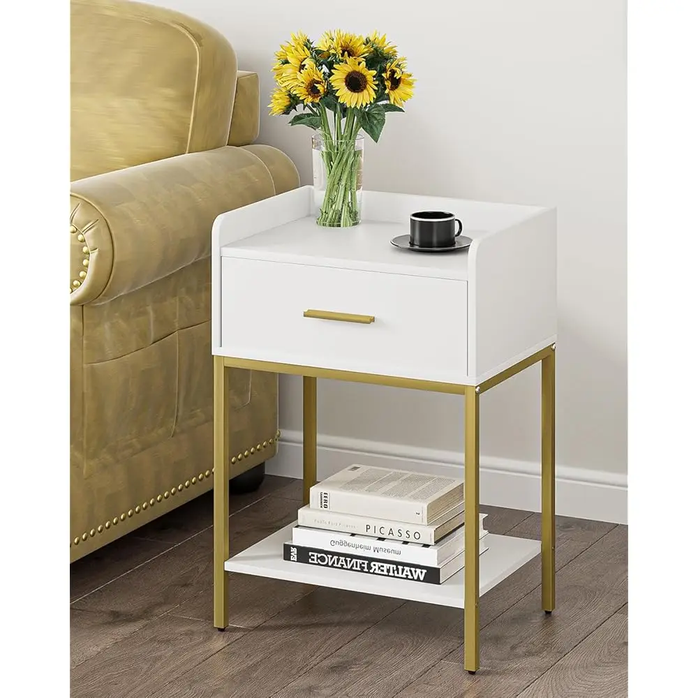 Nightstand,3-Tier Modern Bedside Table Night Stand With Storage Drawer And Shelf,Small End Side Table For Bedroom,Living
Nightstand,3-Tier Modern Bedside Table Night Stand With Storage Drawer And Shelf,Small End Side Table For Bedroom,Living