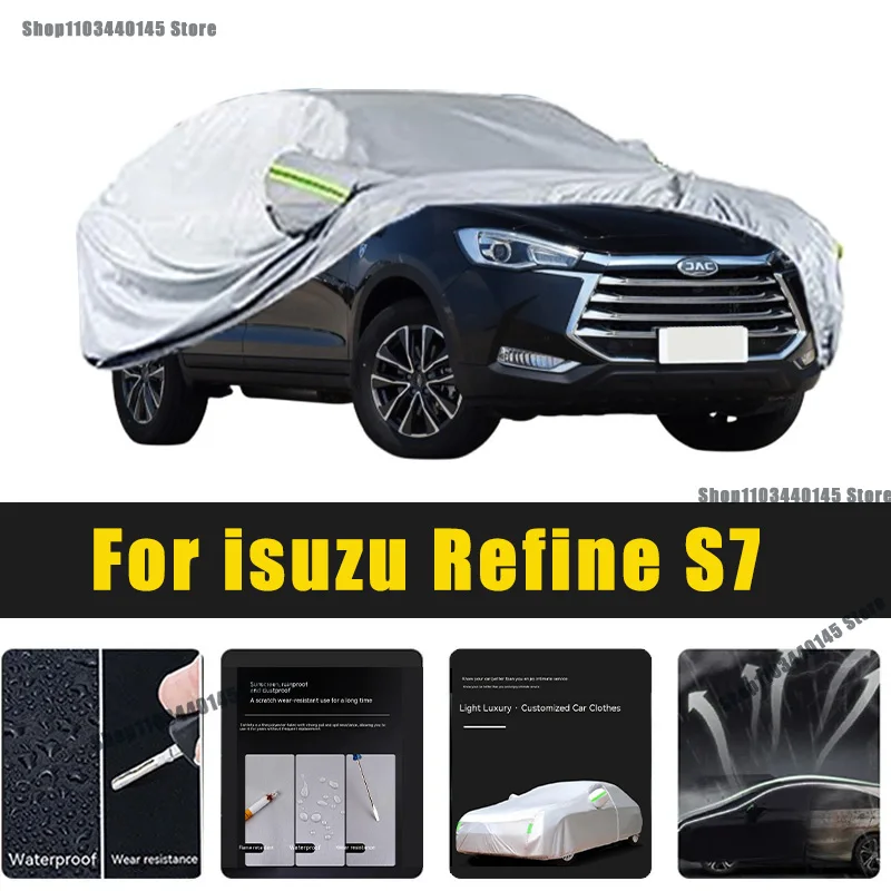 Full Car Covers Outdoor Sun UV Protection Dust Rain Snow Oxford cover Protective For isuzu Refine S7 Accessories car umbrella
Full Car Covers Outdoor Sun UV Protection Dust Rain Snow Oxford cover Protective For isuzu Refine S7 Accessories car umbrella