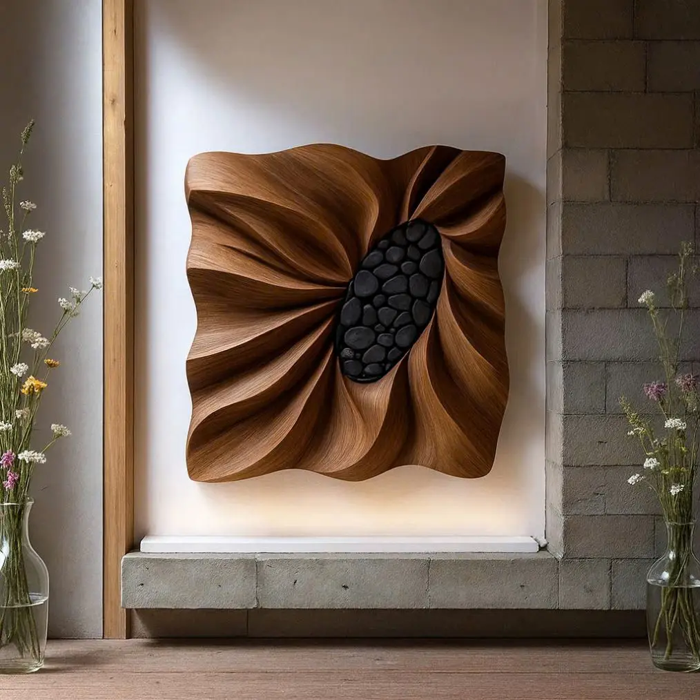 &q Handcrafted Wooden Wall Art Sculpture for Living Room Furniture Organic Wood Wall Art with Sculptural Fluidity
&q Handcrafted Wooden Wall Art Sculpture for Living Room Furniture Organic Wood Wall Art with Sculptural Fluidity