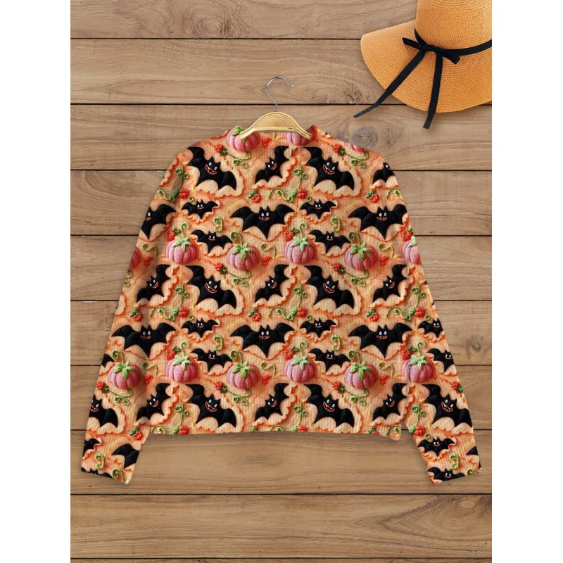 Halloween Pumpkin Bat Pattern Digital Print Women Sweater Knit Pullover Warm Soft Loose Crew Neck Long Sleeve Autumn Winter
Halloween Pumpkin Bat Pattern Digital Print Women Sweater Knit Pullover Warm Soft Loose Crew Neck Long Sleeve Autumn Winter