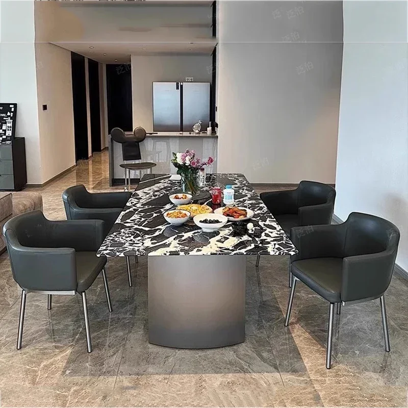 Italian Design Luxury Dining Tables Black Big Indoor Center Marble Dining Table Kitchen Stone Modern Mesa Comedor Home Furniture
Italian Design Luxury Dining Tables Black Big Indoor Center Marble Dining Table Kitchen Stone Modern Mesa Comedor Home Furniture
