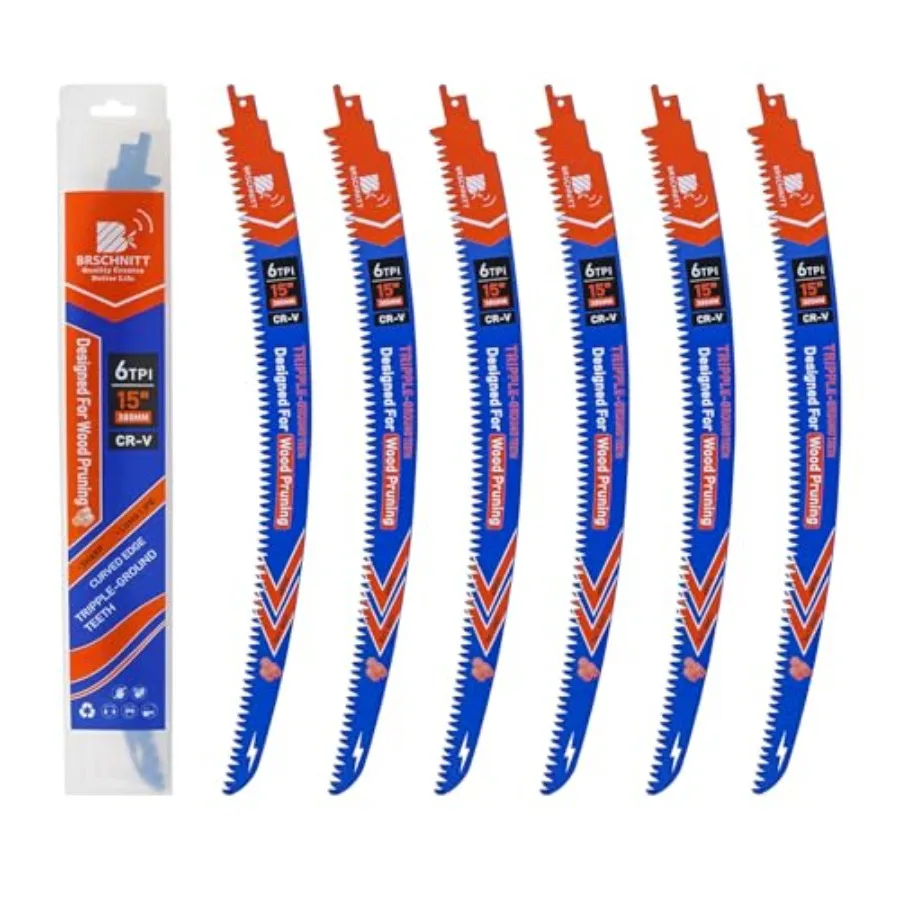 Japanese Teeth Reciprocating Saw Blades '' PCS - Curved Edge Pruning Saw Blades TPI for Tree TrimmingCr-V Sabre Saw Blade Bette
Japanese Teeth Reciprocating Saw Blades '' PCS - Curved Edge Pruning Saw Blades TPI for Tree TrimmingCr-V Sabre Saw Blade Bette