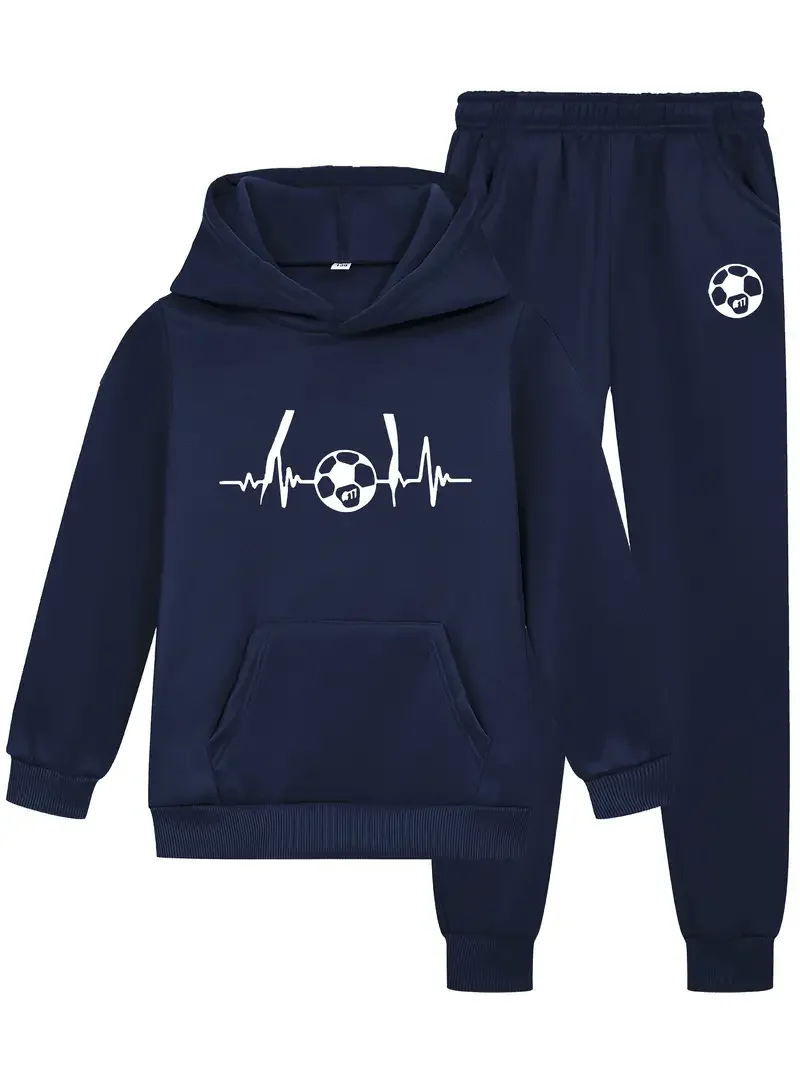 Boys And Girls Set Children Spring And Autumn Leisure Outdoor Hoodie Football Printing Pattern
Boys And Girls Set Children Spring And Autumn Leisure Outdoor Hoodie Football Printing Pattern