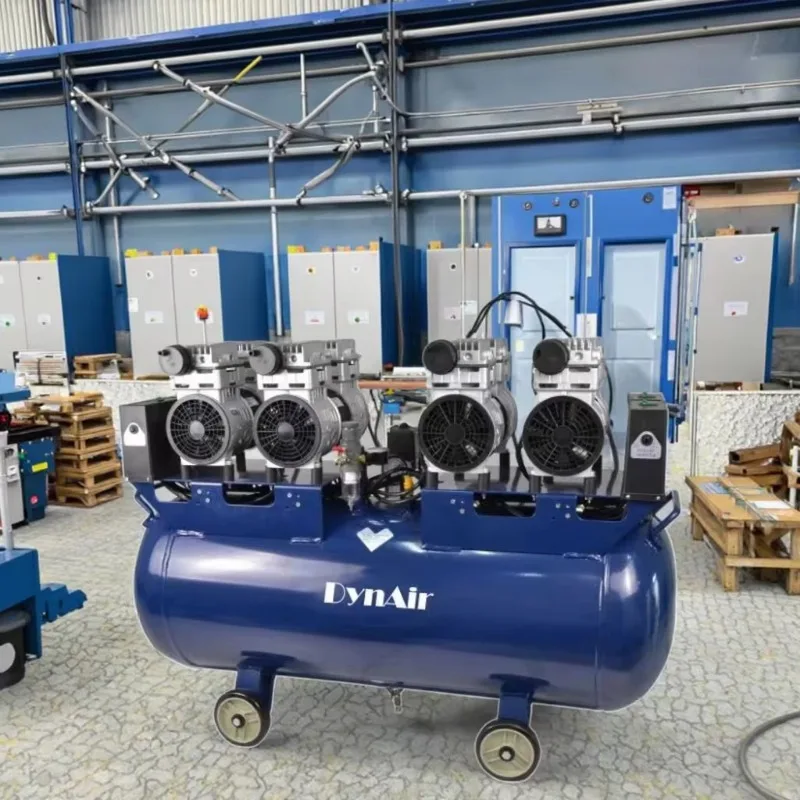 Безмасляный поршневой воздушный компрессор с низким уровнем шума, 100 л, 3000 Вт — портативный бесшумный для стоматологического использования
Безмасляный поршневой воздушный компрессор с низким уровнем шума, 100 л, 3000 Вт — портативный бесшумный для стоматологического использования