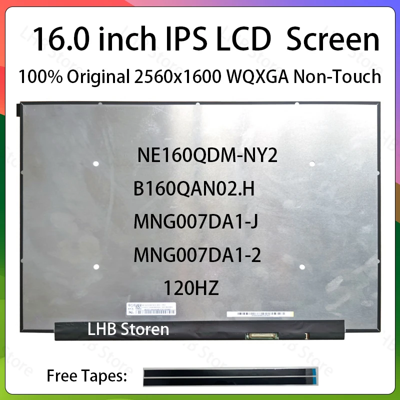 16-дюймовый ЖК-экран для ноутбука 120 Гц NE160QDM-NY2 B160QAN02.H MNG007DA1-J MNG007DA1-2, матричная панель для замены дисплея, 2560x1600, 40 контактов
16-дюймовый ЖК-экран для ноутбука 120 Гц NE160QDM-NY2 B160QAN02.H MNG007DA1-J MNG007DA1-2, матричная панель для замены дисплея, 2560x1600, 40 контактов