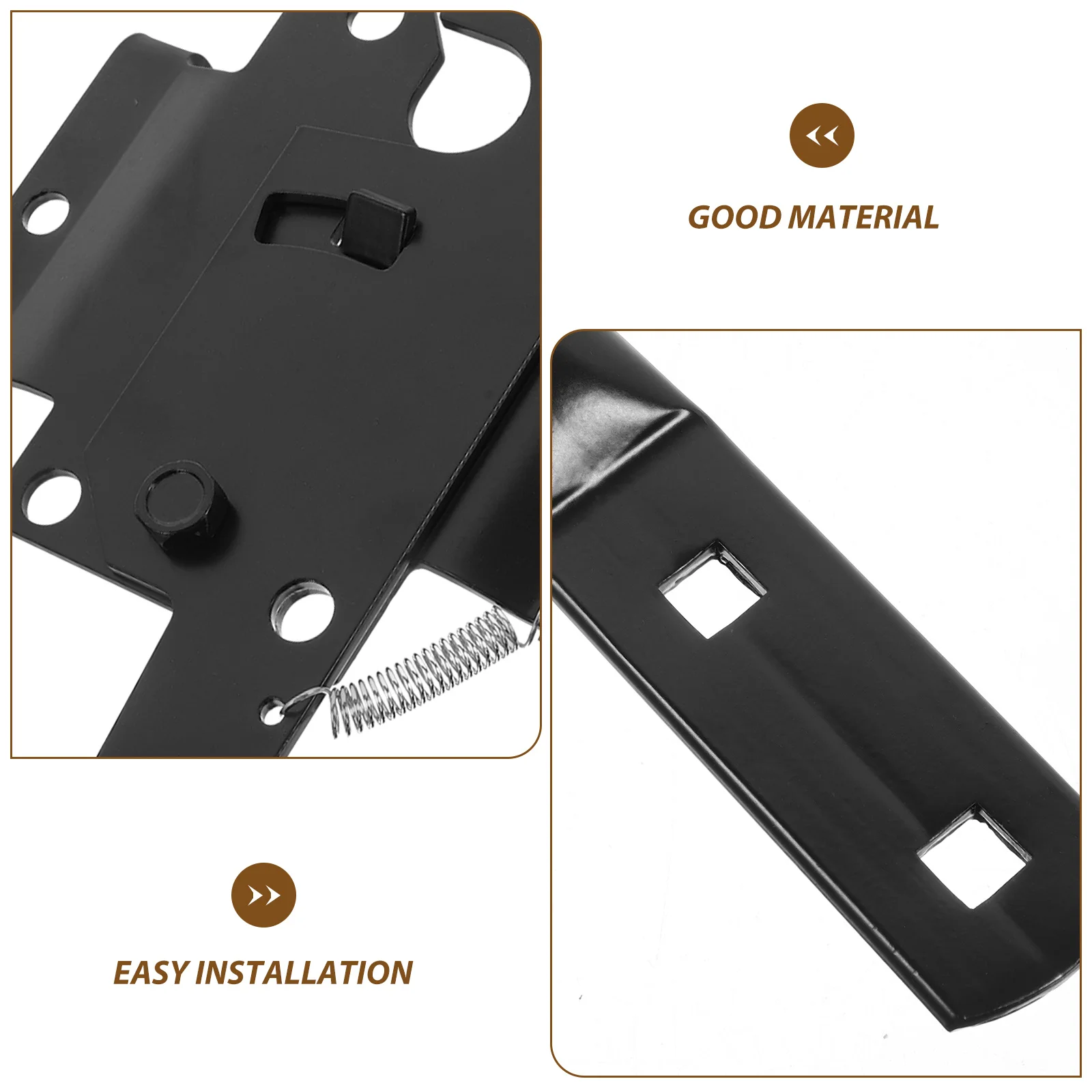 1Set Decorative Fence Gate Hinge Heavy Duty Strap Hinge for Residential Commercial Garden Gate Lock Hidden Door Latch
1Set Decorative Fence Gate Hinge Heavy Duty Strap Hinge for Residential Commercial Garden Gate Lock Hidden Door Latch