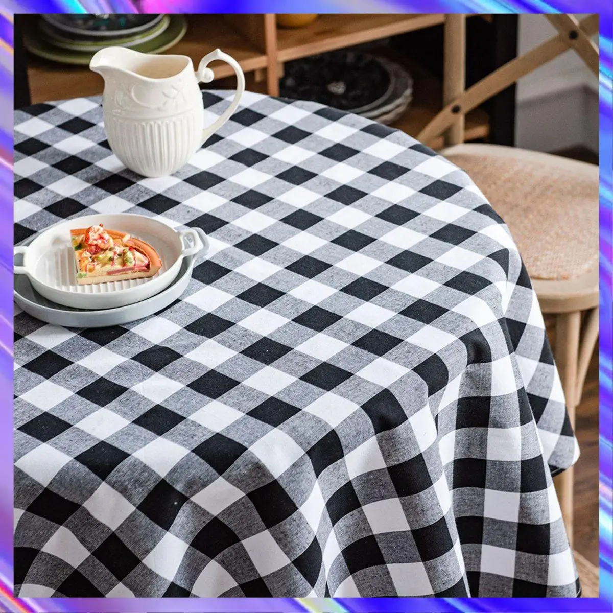 Quality 60 Inch Round Buffalo Check Tablecloth, 100% Cotton, Rustic Farmhouse Style Cloth Dining Table And Kitchen Decoration
Quality 60 Inch Round Buffalo Check Tablecloth, 100% Cotton, Rustic Farmhouse Style Cloth Dining Table And Kitchen Decoration