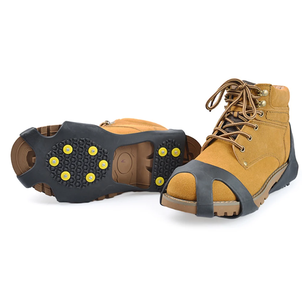 10 Teeth Mountaineering Cleats Anti-Slip Snow Claw Shoe Covers Unisex Boots Snow Cleats Walking Hiking Accessories
10 Teeth Mountaineering Cleats Anti-Slip Snow Claw Shoe Covers Unisex Boots Snow Cleats Walking Hiking Accessories